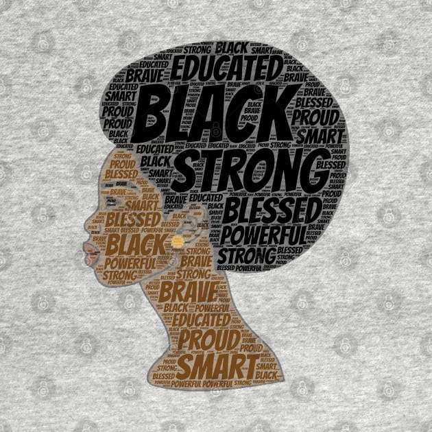 Black Strong Educated Melanin Queen by Merchweaver